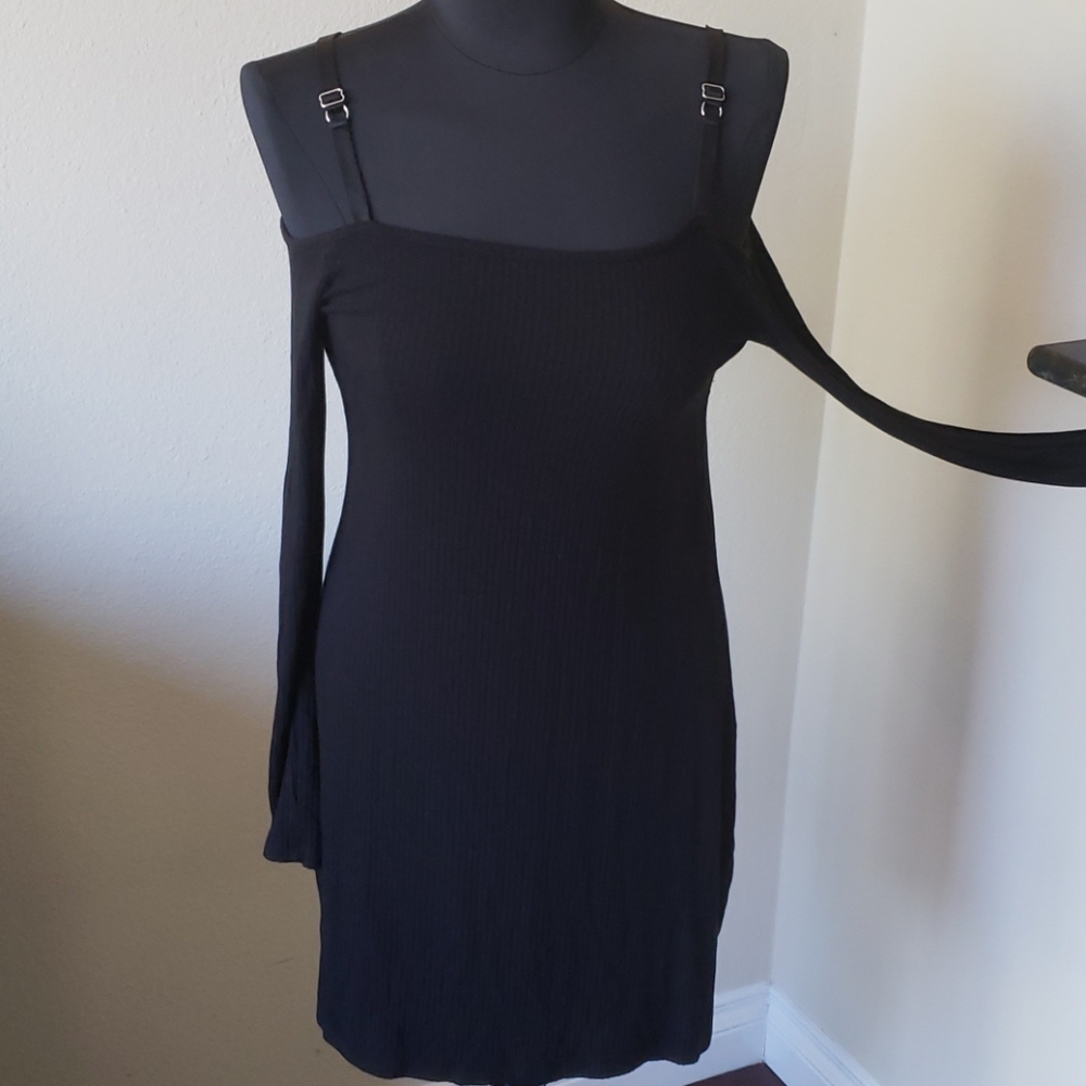 Nordstrom Topshop Open Shoulder Long Sleeve Dress